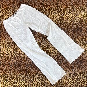 Brandy white eyelet sweats